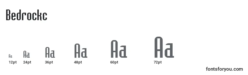 Bedrockc Font Sizes
