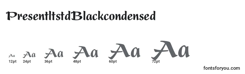 PresentltstdBlackcondensed Font Sizes