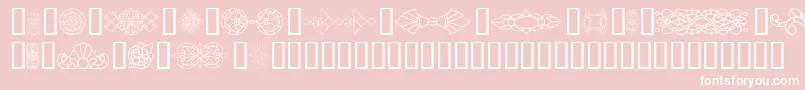フォントVictorianWindow – ピンクの背景に白い文字