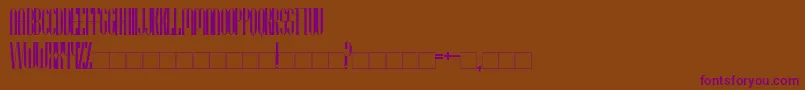 Шрифт UtusiStarNormal – фиолетовые шрифты на коричневом фоне