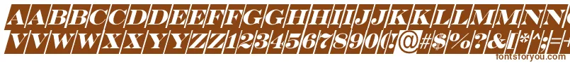 SerifertitulcmoblRegular Font – Brown Fonts on White Background