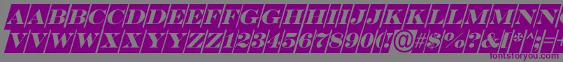 SerifertitulcmoblRegular Font – Purple Fonts on Gray Background