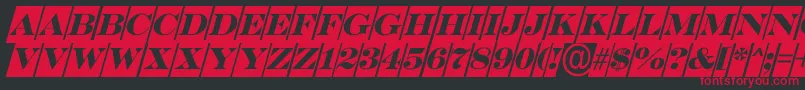 SerifertitulcmoblRegular Font – Red Fonts on Black Background