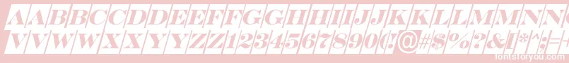 SerifertitulcmoblRegular Font – White Fonts on Pink Background