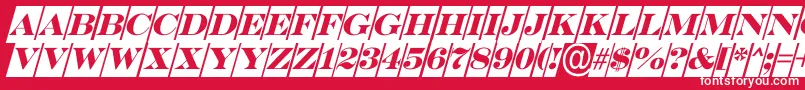 SerifertitulcmoblRegular Font – White Fonts on Red Background