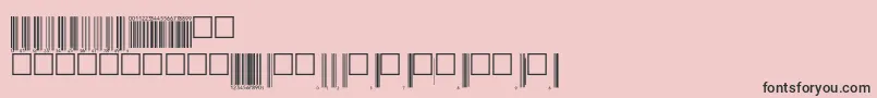 V200001 Font – Black Fonts on Pink Background