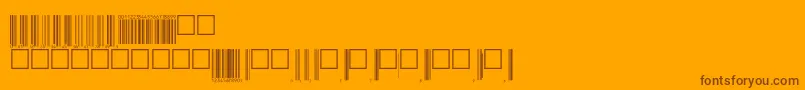 V200001-Schriftart – Braune Schriften auf orangefarbenem Hintergrund