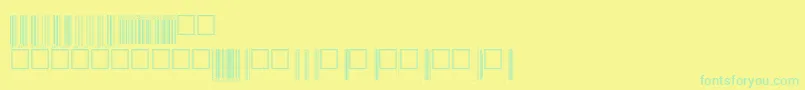 V200001 Font – Green Fonts on Yellow Background