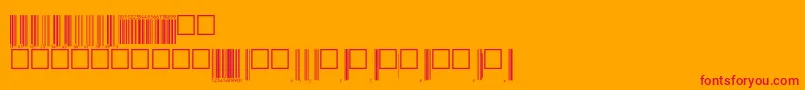V200001 Font – Red Fonts on Orange Background