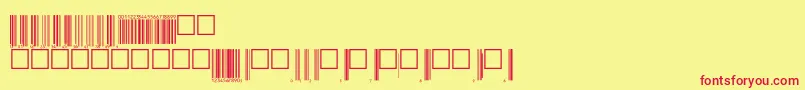 V200001 Font – Red Fonts on Yellow Background