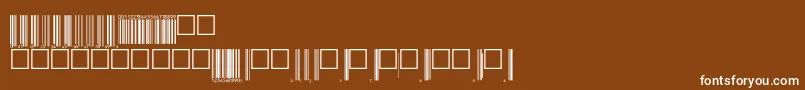 フォントV200001 – 茶色の背景に白い文字