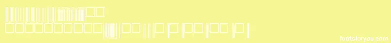 V200001 Font – White Fonts on Yellow Background