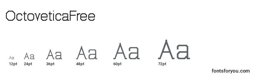 OctoveticaFree Font Sizes