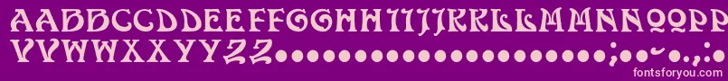 Volan Font – Pink Fonts on Purple Background