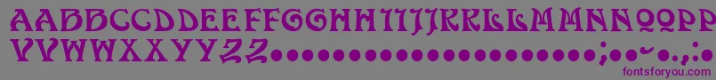 Volan Font – Purple Fonts on Gray Background