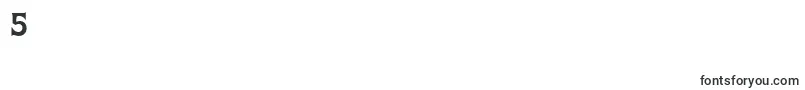 QuaggaBold Font – Fonts for Digit 5
