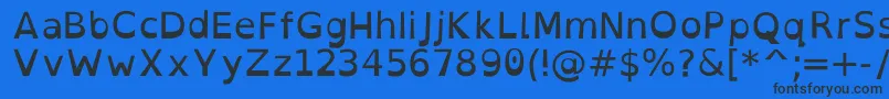 フォントOpendyslexicRegular – 黒い文字の青い背景
