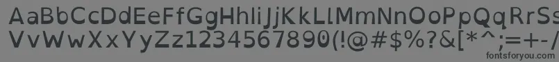 OpendyslexicRegular Font – Black Fonts on Gray Background