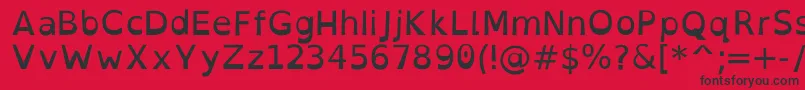More about OpendyslexicRegular Font OpendyslexicRegular Font – Black Fonts on Red Background