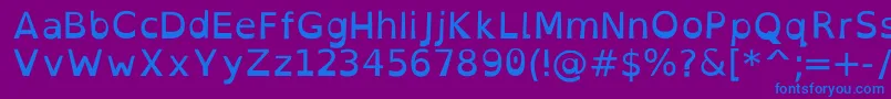 OpendyslexicRegular Font – Blue Fonts on Purple Background