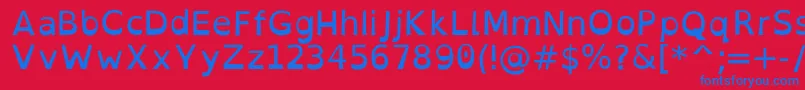 OpendyslexicRegular Font – Blue Fonts on Red Background