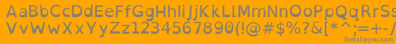 OpendyslexicRegular Font – Gray Fonts on Orange Background
