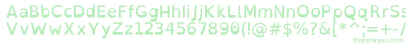 OpendyslexicRegular Font – Green Fonts on White Background