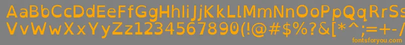 OpendyslexicRegular-Schriftart – Orangefarbene Schriften auf grauem Hintergrund