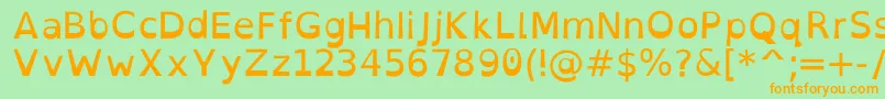 OpendyslexicRegular Font – Orange Fonts on Green Background