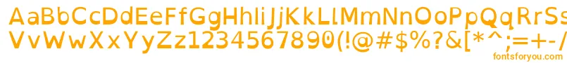 OpendyslexicRegular Font – Orange Fonts on White Background