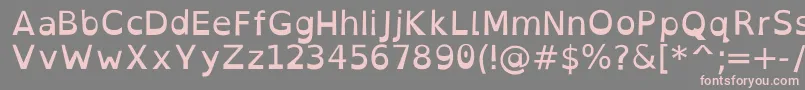 OpendyslexicRegular Font – Pink Fonts on Gray Background