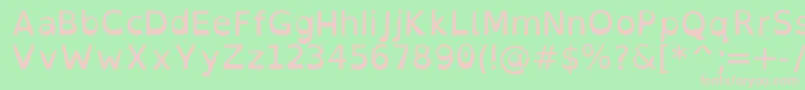 OpendyslexicRegular Font – Pink Fonts on Green Background