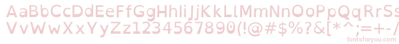 OpendyslexicRegular Font – Pink Fonts on White Background