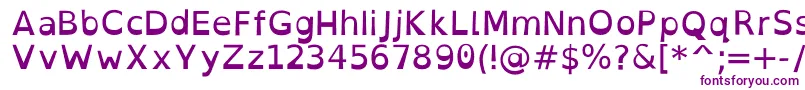 OpendyslexicRegular Font – Purple Fonts on White Background