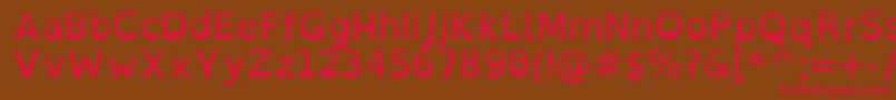 Шрифт OpendyslexicRegular – красные шрифты на коричневом фоне
