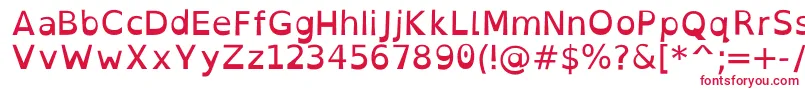 Шрифт OpendyslexicRegular – красные шрифты