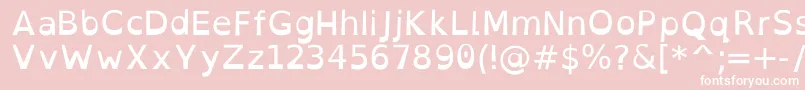 OpendyslexicRegular Font – White Fonts on Pink Background