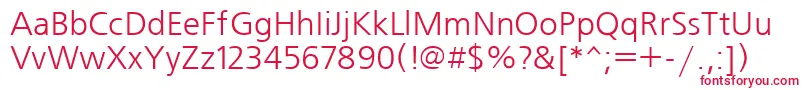 Freen Font – Red Fonts on White Background