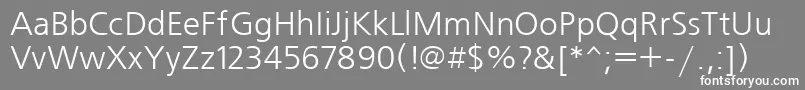 Freen Font – White Fonts on Gray Background