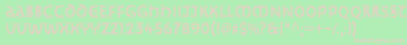 Studzstd Font – Pink Fonts on Green Background