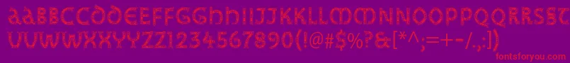 Studzstd Font – Red Fonts on Purple Background