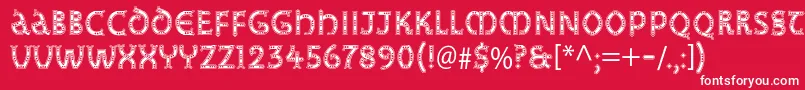 Studzstd Font – White Fonts on Red Background