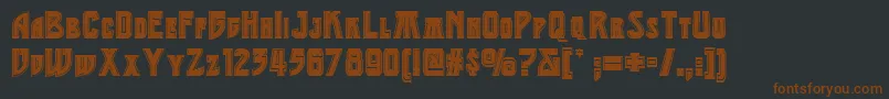 Middle Font – Brown Fonts on Black Background