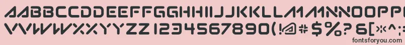 Subatomic.Tsoonami Font – Black Fonts on Pink Background