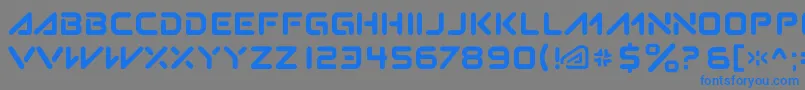 Subatomic.Tsoonami Font – Blue Fonts on Gray Background