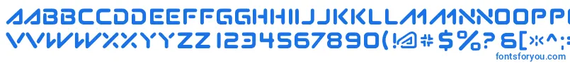 Шрифт Subatomic.Tsoonami – синие шрифты