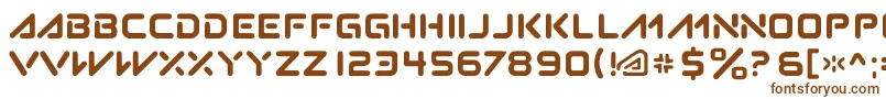 Subatomic.Tsoonami Font – Brown Fonts on White Background