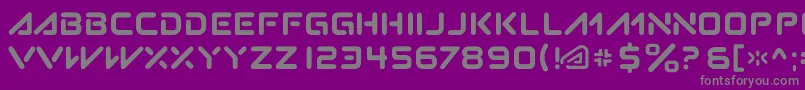 Subatomic.Tsoonami Font – Gray Fonts on Purple Background