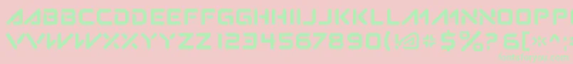 Шрифт Subatomic.Tsoonami – зелёные шрифты на розовом фоне