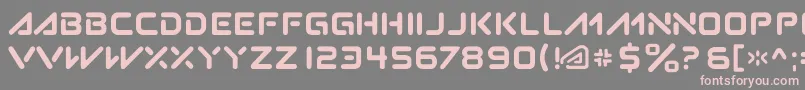Subatomic.Tsoonami Font – Pink Fonts on Gray Background